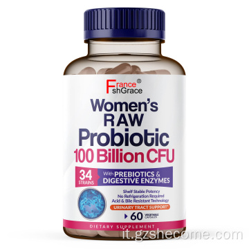 Probiotici per donne 100 miliardi di CFU con prebiotici